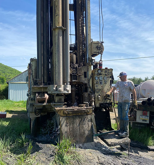 Walters Well Drilling rig on a job site
